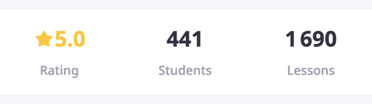 Avis iTalki 5 étoiles